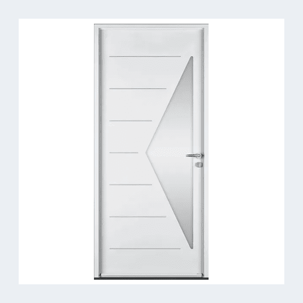 Porte d'entrée Delta-evo - Blanc