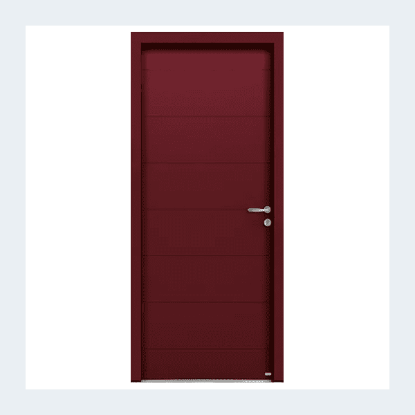 Porte d’entrée aluminium – Modèle Dorval - Gris anthracite RAL 7016 – Image 2