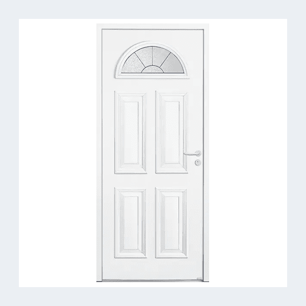 Porte entrée Edgar - Blanc ext
