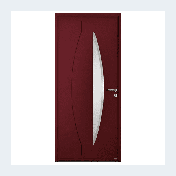 Porte d'entrée acier - Modèle Génie - Bleu texturé RAL 5003 – Image 5
