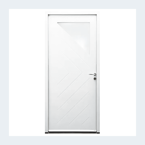 Porte entrée Trapèze-evo - Blanc