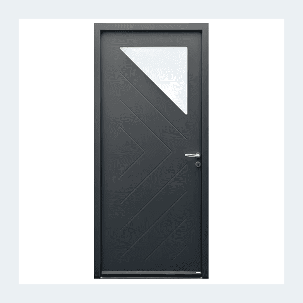 Porte entrée Trapèze-evo - Gris anthracite