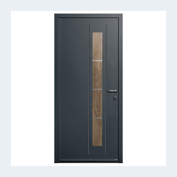 Porte entrée - Visby - Gris anthracite