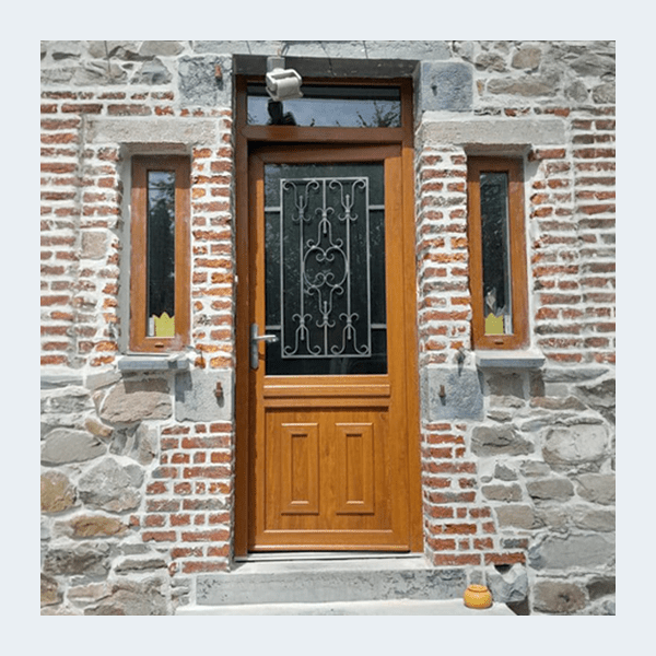Porte d'entrée PVC - Modèle VIENNE- Blanc RAL 9016 – Image 2