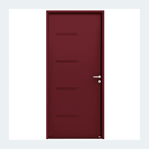 Porte d'entrée acier - Modèle Pika- Beige satiné RAL 1015 – Image 6