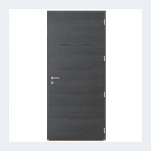Porte d'entrée mixte alu/bois - Modèle Dune mixte - Gris perle RAL 2800 – Image 7