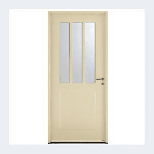 Porte d'entrée acier - Modèle - Arti - Noir texturé RAL 9005 – Image 2