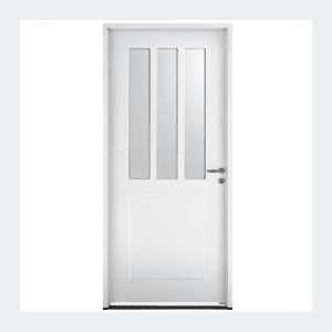 Porte d'entrée acier - Modèle - Arti - Noir texturé RAL 9005 – Image 3