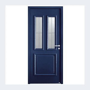 Porte d'entrée mixte alu/bois - Modèle Flavie mixte - Gris texturé RAL 7016 – Image 3