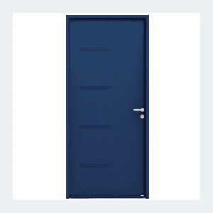 Porte d'entrée acier - Modèle Pika- Beige satiné RAL 1015 – Image 3
