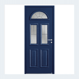 Porte d'entrée mixte alu/bois - Modèle Harricana - Blanc RAL 9016 – Image 6