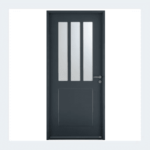 Porte d'entrée acier - Modèle - Arti - Noir texturé RAL 9005 – Image 5