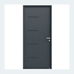 Porte d'entrée acier - Modèle Pika- Beige satiné RAL 1015 – Image 4