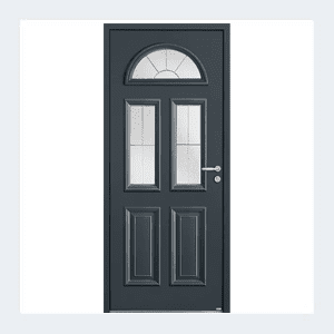 Porte d'entrée mixte alu/bois - Modèle Harricana - Blanc RAL 9016 – Image 4