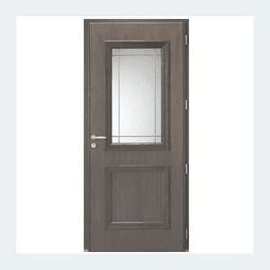 Porte d'entrée mixte alu/bois - Modèle Isaac mixte - Noir texturé RAL 9005 – Image 8