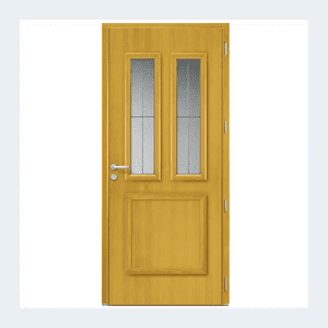 Porte d'entrée mixte alu/bois - Modèle Flavie mixte - Gris texturé RAL 7016 – Image 9