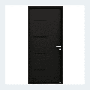 Porte d'entrée acier - Modèle Pika- Beige satiné RAL 1015 – Image 5