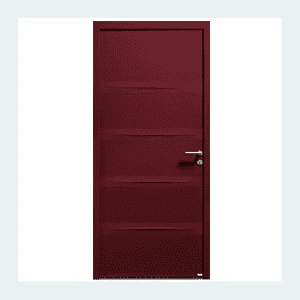 Porte d'entrée mixte alu/bois - Modèle Dune mixte - Gris perle RAL 2800 – Image 6