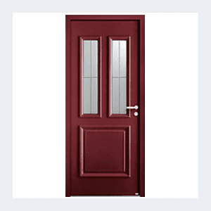 Porte d'entrée mixte alu/bois - Modèle Flavie mixte - Gris texturé RAL 7016 – Image 6