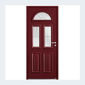 Porte d'entrée mixte alu/bois - Modèle Harricana - Blanc RAL 9016 – Image 2