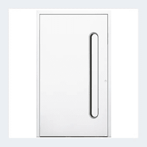 Porte d’entrée aluminium – Modèle Céleste - Rouge RAL 3004 – Image 6