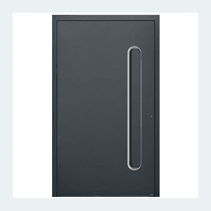 Porte d’entrée aluminium – Modèle Céleste - Rouge RAL 3004 – Image 3