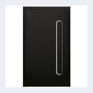 Porte d’entrée aluminium – Modèle Céleste - Rouge RAL 3004 – Image 2