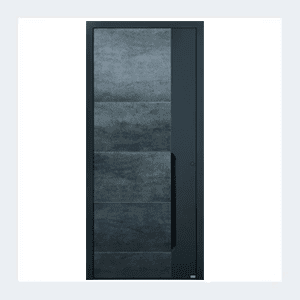 Porte d’entrée aluminium – Modèle Alliance - Mamba Argent – Image 3