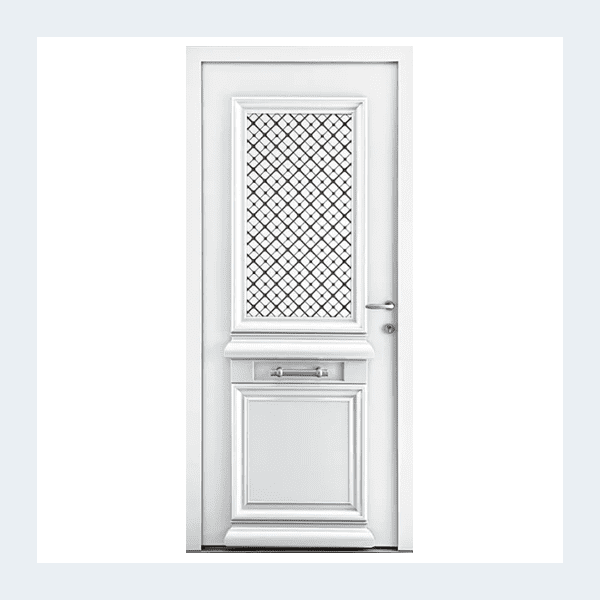 Porte d’entrée aluminium – Modèle Athis 2 - Gris perle RAL 2800 – Image 3
