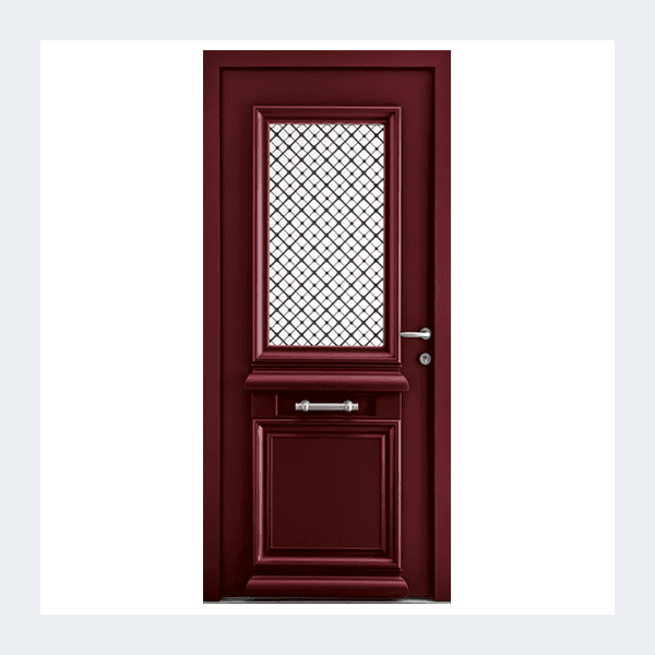 Porte d’entrée aluminium – Modèle Athis 2 - Gris perle RAL 2800 – Image 6