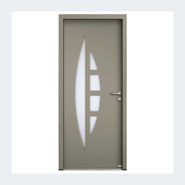 Porte entrée Apollo Gris perle