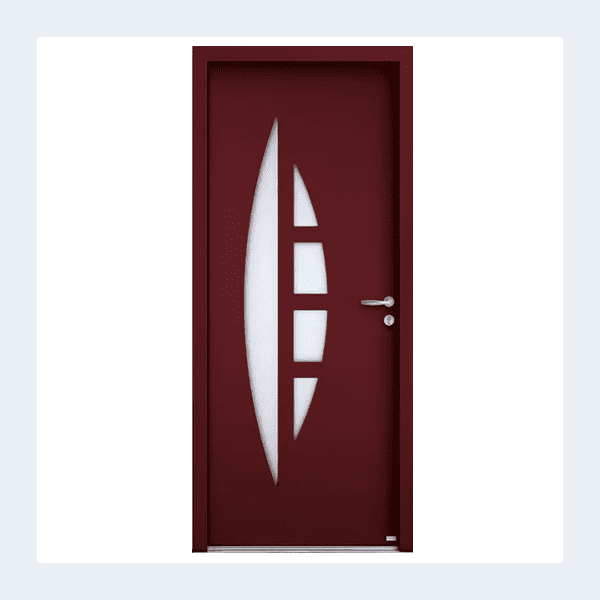 Porte entrée Apollo Rouge